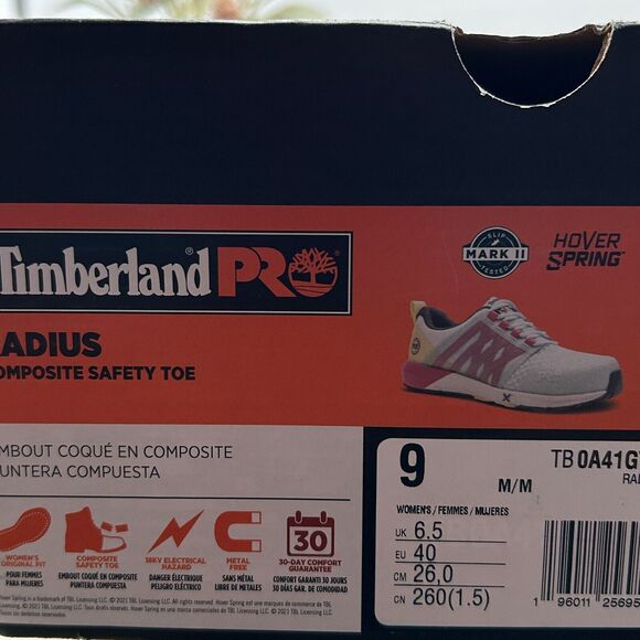Timberland PRO Radius Composite Safety Toe Sneakers Multicolor Women's 9m - Picture 10 of 10